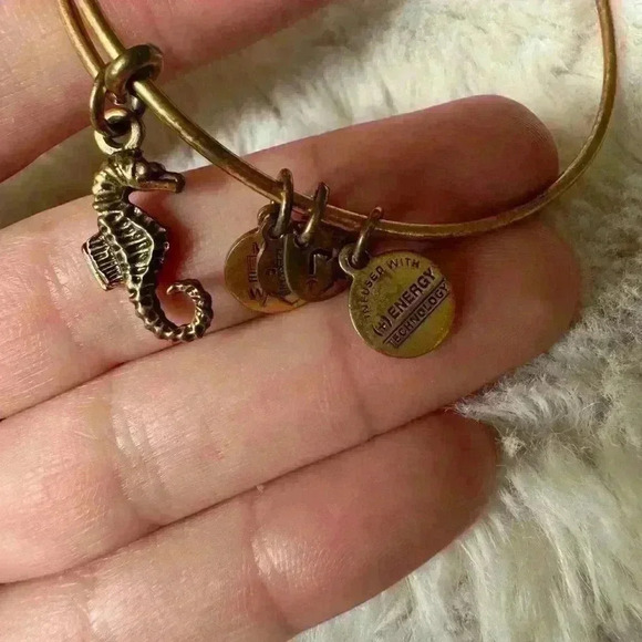 Alex and Ani Seahorse Gold Bracelet - Picture 3 of 4